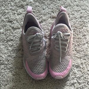 Nike Kids Pink and Gray Sneakers